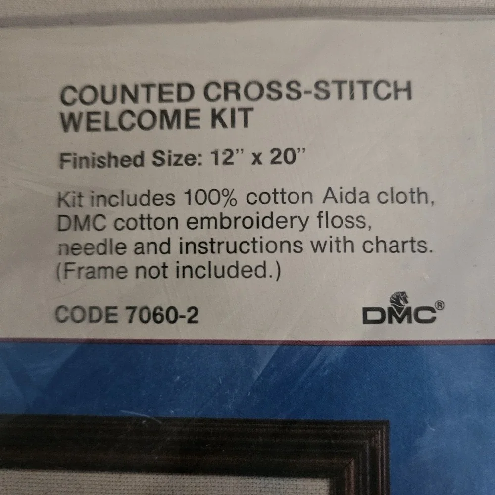 Welcome Counted Cross Stitch Kit Current # 7060-2 Unopened Personalize